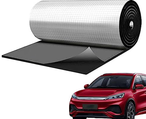 Maodom Tapis d'isolation phonique pour Voiture - Toit Auto-adhésif | Outil d'amortissement véhicule Conception adhésive pour Capot, Porte, Toit et Pare-feu