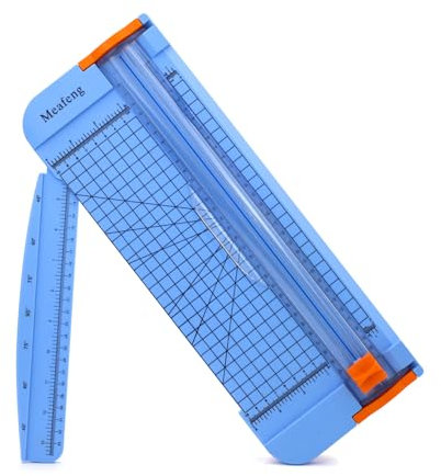 Meafeng A4 Massicot 12 Pouces Coupe Papier, Papier Rogneuse en Titane avec Sécurité Système et Remplaçable Lame, Outil de Scrapbooking pour Découpe de Papier Standard Photos Étiquettes