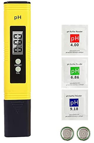 Bassulouda PH Meter Digital PH Meter Tester 0.01 PH Quality Test Digital Tester for Kitchen, Aquarium, Swimming Pool, Laboratory