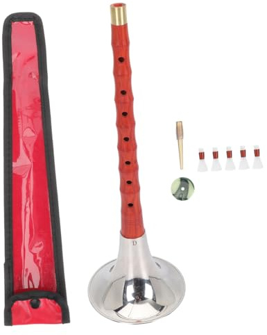 Anfänger Suona Holz D-taste Chinesisches Instrument für Übung | 1 Satz, Holz Eisen Kupfer, Leicht zu Bedienen, Rostbeständig, für Studenten und Profis Zufällige Farbe