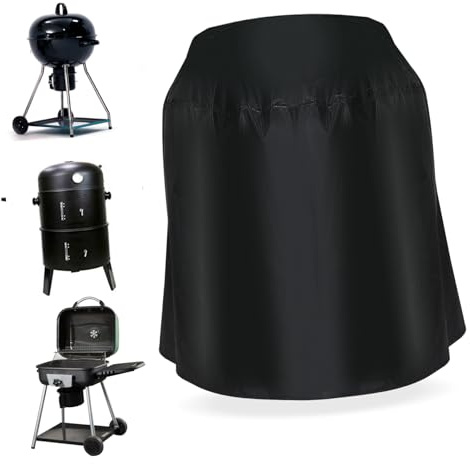 BESTonZON Funda para Horno Redonda Cubierta para Parrilla De Barbacoa Protección para Parrilla De Patio y Jardín