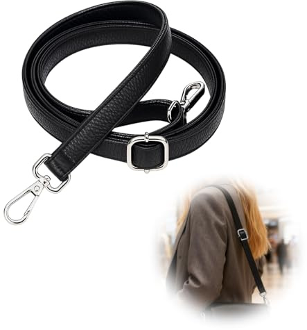 wilcractk Correa Ancha de Repuesto para Bolso Cruzado, Cinturón de Hombro para Bolsillos, Cinturones de Bolsillo Bolsos de Carteras de señoras Hombres de Repuesto Cinturón de Cuero