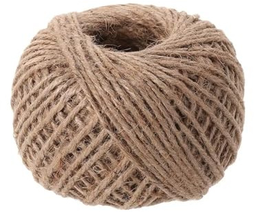 HGDNNDEOP Cordel de Yute Natural, Cuerda de Yute y cáñamo for Manualidades, jardinería decoración. Varios tamaños(3mm 100m)