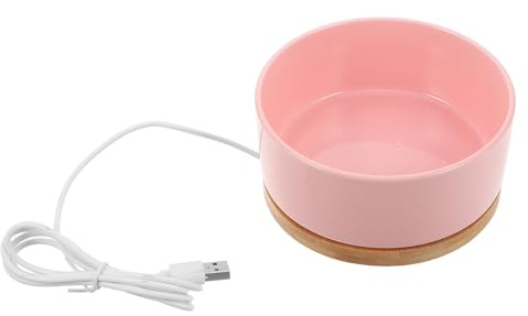 BESPORTBLE Ciotola termica per cani - Ciotola per acqua riscaldata per cani e gatti - Dispenser in ceramica da 350 ml per mantenere l'acqua potabile o il cibo al caldo in inverno. Stazione di