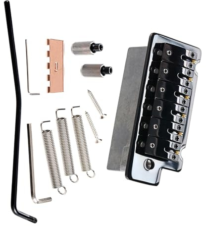 Professionelle 2-Punkt Tremolo Systeme Mit Metallstruktur Für E Gitarren Mit Rollensätteln Und Installationszubehör. Gitarrenbrücke Aus Metalllegierung