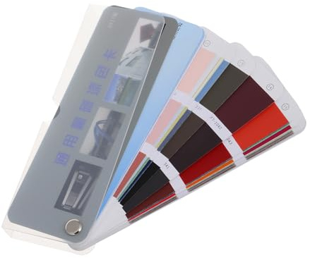 DIYEAH Nuancier Standard de Peinture 114 Couleurs en Plastique et Papier Portable, Palette Polyvalente pour Peinture Sol, Métal et Automobile, Outil Pratique de Correspondance