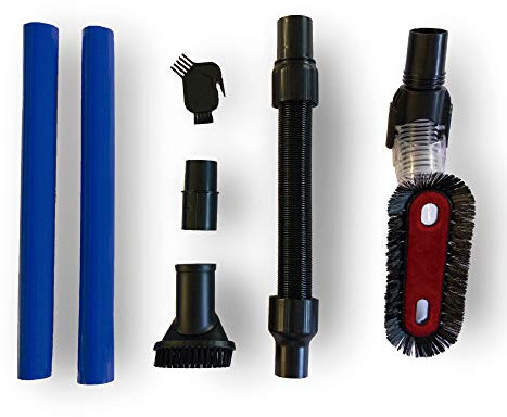 SAMBA Kit Accesorios Aspirador Inalámbrico para Aspiradoras Escoba Aspira Pro, Cepillo Suave, Manguera Extensible, Tubo Extensible, Cepillo Suciedad difícil, Accesorio Mantenimiento y Adaptador