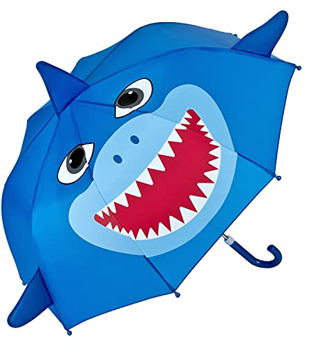 VON LILIENFELD Regenschirm Kinderschirm Kinderregenschirm Hai Shark Kids Junge Mädchen Meer bis ca. 8 Jahre