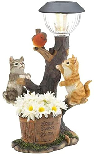 xiaowang Figura solare da giardino Hahepo animali da giardino statue luce resina animale statue giardino ornamenti illuminazione giardino decorazione giardino giardino terrazza giardino cortile