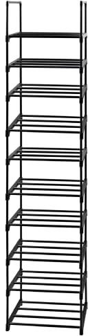 Easyhouse Schuhregal mit 10 Ebenen, Verstellbare Schuhablagen Schuhaufbewahrung Hohes Schuhregal Organizer Regal Halteständer für 30 Paar Schuhe für Ankleidezimmer, Flur