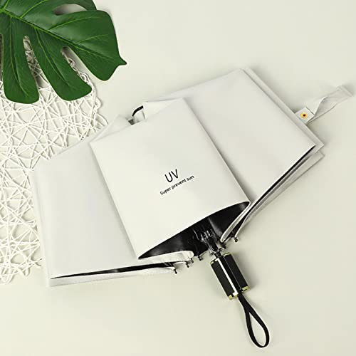 PUYYDS Uv Women'S Folding Umbrella Patio Japanese For Home Sun Protection Waterproof Style Summer House And Garden Beach Rain Children