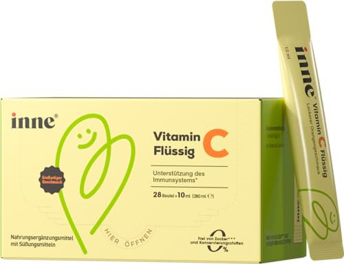 inne Vitamin C Flüssig - ab 3 Jahren - Immunsystem stärken Kinder - Nahrungsergänzungsmittel Kindervitamine - Immun Kids - Orangengeschmack (28 Beutel x 10 ml)