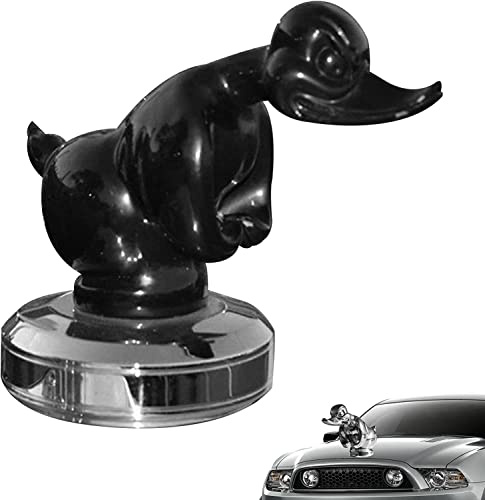 Angry Duck Kühlerfigur|Angry Rubber Duck Kühlerfigur|Coole Ente Autodekorationszubehör|Wütende Gummiente Kühlerfigur Auto-Emblem|Selbstklebende Enten Auto Embleme|Für Fahrzeuge Home Office Dekoration