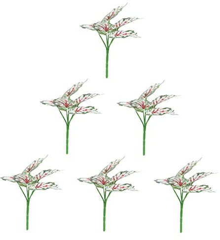 MAGICLULU 18stücke Künstliche Weiße Pflanzen Im Topf Dekorative Bonsai-Pflanzen Für Garten Büro Simulation Hochwertigem