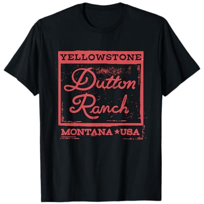 Yellowstone Dutton Ranch Schild Montana USA T-Shirt