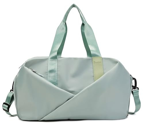 wisoolkic Damen Sporttasche, kleine Badetasche für Mädchen, für Fitnessstudio und Reisen, Reisetasche, Polyester, kleine Sporttasche für Damen, Schwimmtasche, Eine 43.5 * 25 * 27.5