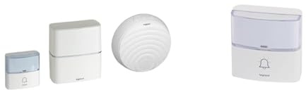 LEGRAND - Kit Carillon Radio sans Fil Sérénité Double à Piles - Blanc avec Sonnette IP54 pour kit Carillon Sérénité - Blanc