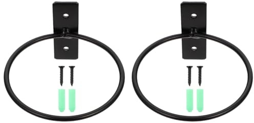 Toddmomy 2 maceteros de Pared: Soporte metálico para Colgar Plantas, Ideal para decoración de Interiores y Exteriores, Redondo con Ganchos para jardín y balcón.