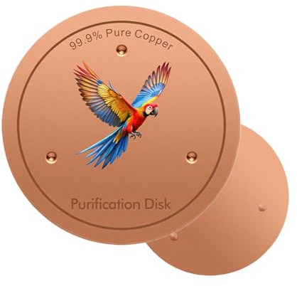 Metall-scheibe Für Vogelbad - Metall 10 Cm | Wasserreinigungsplatte | Vogelbad-reinigungsdisk Mit Dreipunkt-halterung | Für Outdoor, Garten, Terrasse, Rasen, Hof, Bauernhof Und Springbrunnen