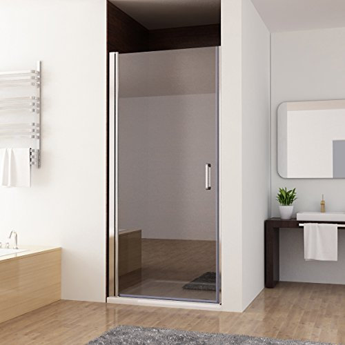 Nischentür Duschabtrennung Schwingtür Duschwand Dusche Nano Glas 100 x 197 cm