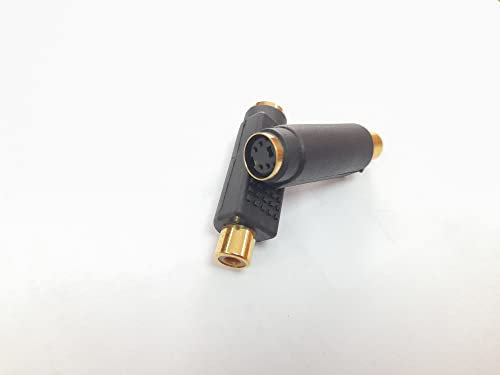 ADATTATORE PRESA FEMMINA RCA PRESA FEMMINA S-VIDEO 4 POLI S-VHS