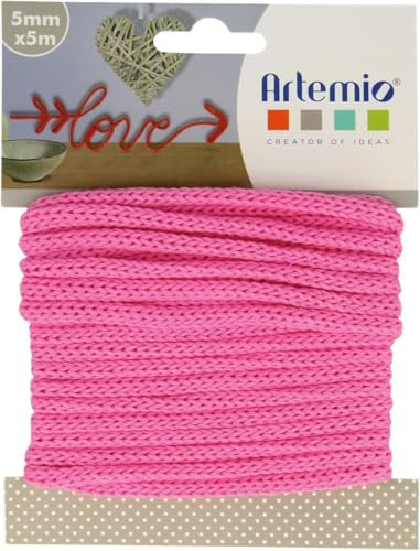 Filato per lavori a Maglia, 5 mm x 5 m, Fucsia