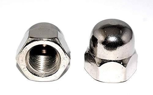 Hutmuttern M8 DIN 1587 5 Stück Edelstahl V2A Rostfrei