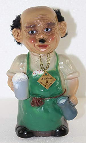 RAKSO Souvenir Wackel Figur Braumeister groß Wackelfigur Deko Sammlerfigur Original mit beweglichem Kopf H 20 cm