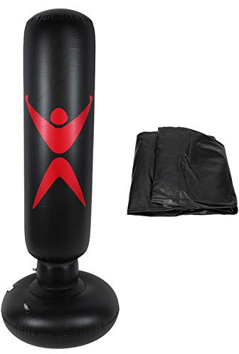Dioche Boxsack,160cm aufblasbare Boxsäule,dickere Standboxsack Aufblasbare Boxsäule,geeignet für den Innen- und Außenbereich für Erwachsene und Kinder Boxtraining