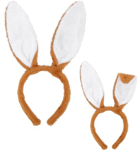 W WIDMANN MILANO Party Fashion - Haarreif mit Hasenohren, Tier, Kaninchen, Mottoparty, Karneval