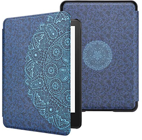WALNEW Hülle für 6.8 Zoll Kindle Paperwhite 11th Generation (Model No. M2L3EK & M2L4EK), Lightweight Kunstleder Schutzhülle Smart Cover mit Auto Sleep/Wake Funktion