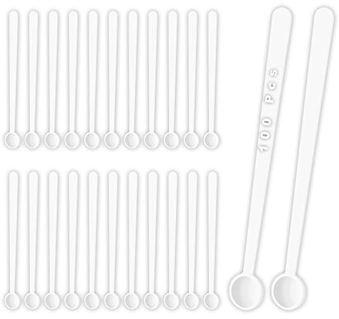 Modixun Lot de 100 petites cuillères à mesurer, 1/32 cuillères à café, mini cuillères à poudre, petites cuillères à épices, 150 milligrammes pour poudre de mica, cosmétiques, médecine, 100 pièces
