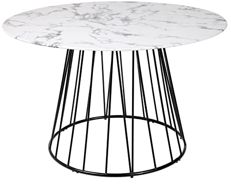 Riess Ambiente Esstisch Paris 120cm - schwarz grau - Sicherheitsglas | 4 Sitzplätze, hochwertig, 100 kg Belastbarkeit, für Esszimmer, robust, Metallgestell