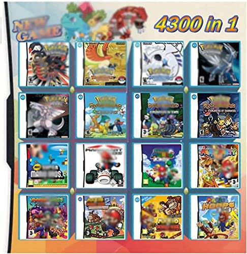 YITIELE Boîte de jeu DS 4300 en 1 - Carte de jeu classique nostalgique sur une petite carte mémoire pour DS NDS NDSL NDSi3DS 2DS XL