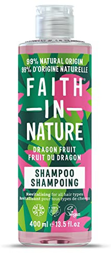 Faith in Nature Shampoo Naturale alla Pitaya, Rivitalizzante, Vegano e Non Testato su Animali, Senza SLS e Parabeni, Tutti i Tipi di Capelli, 400 ml
