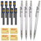 JIANTA Druckbleistift Set, Druckbleistift 0,5 0,7 0,3 0,9 mm, Minenbleistift mit 8 Dosen Bleistift Minen und 4 Radiergummis - 4er Set Druckbleistift Mechanical Pencil