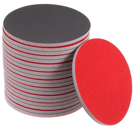QUARKZMAN 20pz 1200 Grana Satinatura Spugna 5 Pollici Gancio e cerchio Spugna Satinatura Disco Umido/Asciutto per Auto Legno Muro a Secco Metallo