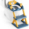Rabb 1st Reducteur Toilette Enfant, Siège de Toilette pour Enfants Garçons et Filles, 2 en 1 Rehausseur Filles Garçons, Coussin Non-éclaboussures et Antidérapant, Tabouret d'escalier