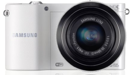 Samsung NX1000 Digital Compact System Camera - White (20.3MP, 20-50mm Lens Kit) 3.0 inch LCD (Renewed)