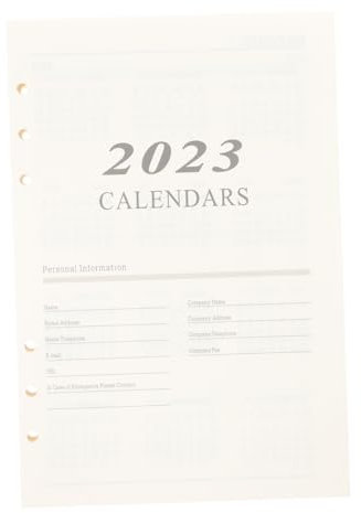 SEWACC Binder Notebook Seiten Englisch Lose Blatt Papier Austauschbare Blätter Für Lehrer Planer