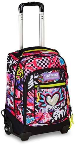 Mitama Trolley DR Scuola URBAN QUEEN, 34 Lt, Rosa, Tasche multifunzione, Spallacci uso zaino, Per bambine e ragazze, scuola elementare e media, Tempo libero e viaggi