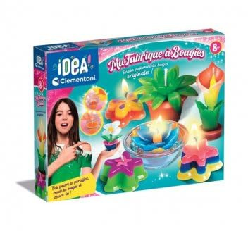 Ma fabrique a bougies originales et colorees - atelier, studio creation bougies diy - enfant 8 ans - set coffret creatif et carte