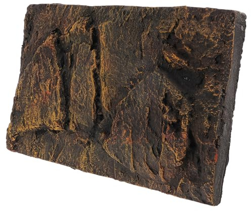 HEMOTON Panneau de Fond en PU pour Aquarium et Terrarium de Reptiles, Décoration 3D Réaliste, Création de Paysage Naturel, pour Mur Cuisine ou Salon