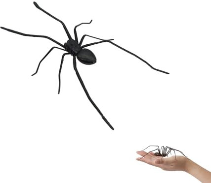 3D Spinne Magnete Kühlschrank, Realistisch Spinnen Magnet, Spinnen Kühlschrankmagnete Deko, Lustige Streiche Geschenke für Kühlschranktür, Whiteboard, Küche (Schwarz)