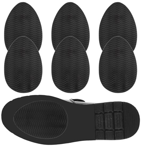 3 Paare Absatzschoner Anti Rutsch Pads Anti-Rutsch-Sohlenschützer Schuhsohlen Rutschfeste Pads Schuhe Absatzschoner High Heels Schwarz Schuhsohlenschützer Selbstklebende Anti-Rutsch-Aufkleber