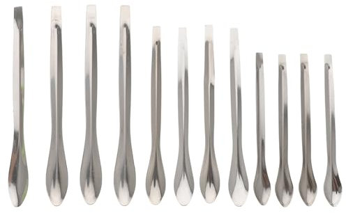 Healifty Cucharas Medidoras Experimentales Inoxidable 4 Piezas Herramienta de Medición de Ligeras y Portátiles para Experimentos Químicos