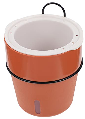 BESTonZON 1 Ensemble Pots de Fleurs à Arrosage Automatique Plastique avec Indicateur de Eau Pratique de Pots Muraux pour Jardin Décoration et Design Minimaliste
