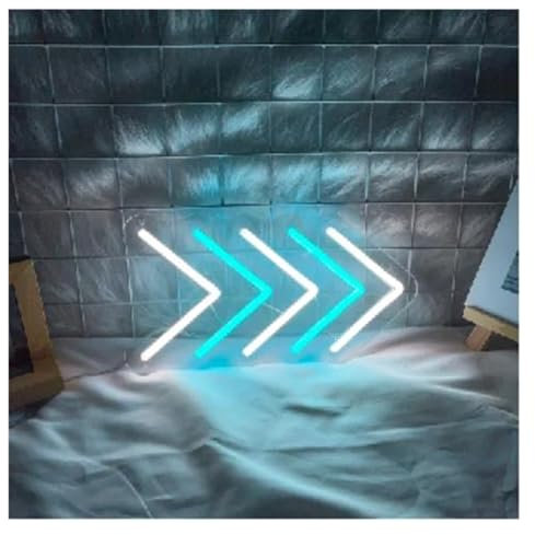 Insegna al Neon LED Freccia Neon Led Modellazione Luce Pannello Acrilico Luminoso Decorativo Ingresso WC Appende Segno Alimentato Tramite USB Dimmerabile