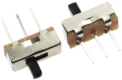 mini microinterruttore, interruttore a levetta, Interruttore a levetta SS-12D00 2/4/6 mm Montaggio su PCB Interruttore a scorrimento 1P2T 1 via 2 bande Confezione da 50(SS12D00-G4)