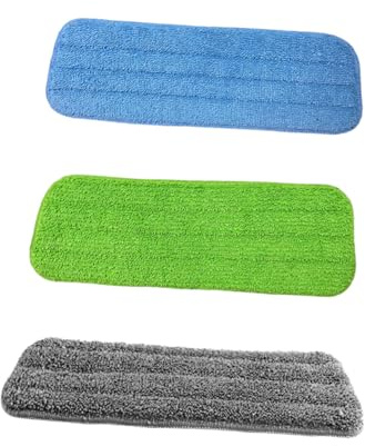 POPETPOP 3pièces Balai à Franges Pour Nettoyage Chiffon De Poussière Accessoire De Nettoyage Remplacement De Chiffon Outil De Pour Sols | Tissu Lavable, pour Nettoyage de Sol Mur, Collecte Poils D’animaux et Saletés